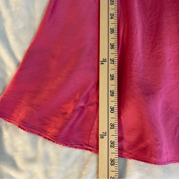 Vintage 1999 Victoria's Secret Y2K 100% Silk Raspberry Satin Dress sz M Fairy - Picture 12 of 12